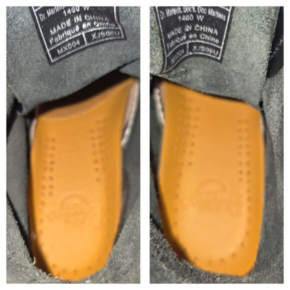 DR MARTENS 8-Eye Boots 1460 Women's Black Smooth Leather Lace Up Sz 6 37 - Picture 6 of 12